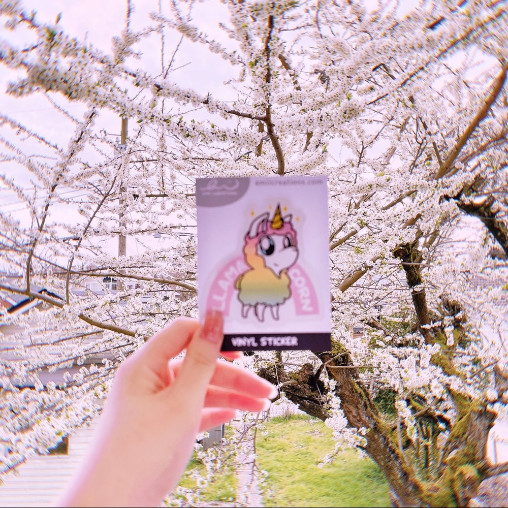 🧧SALE 3/$15 Llamacorn Vinyl Sticker by Emiicreations